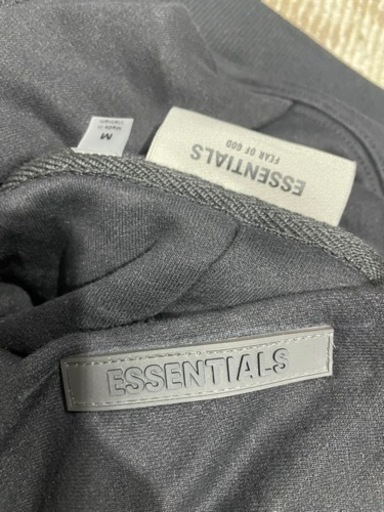 essentials パーカー ブラック