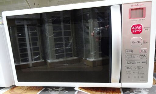 シャープ 電子レンジ RE-A15KS 中古品 2017年製※コゲ有