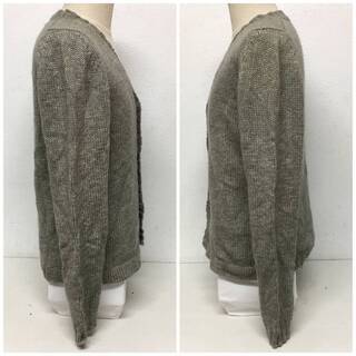 ⭕⭕⭕HY5/46 JIL SANDER ジルサンダー カシミヤ100％ ニット カーディガン メンズ 50 サイズ カットソー グリーン系⭕⭕⭕の画像