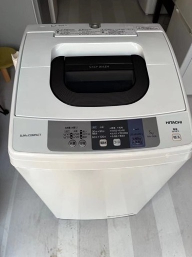 日立　洗濯機　5kg  2017年製