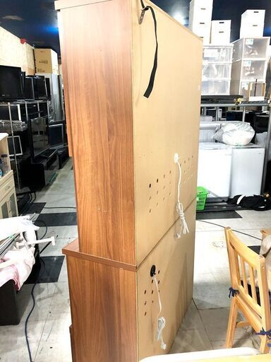 札幌近郊　送料無料　ノーチェ NOCE CARREAW2 キッチンキャビネット 食器棚 オーシャンナット 北欧風