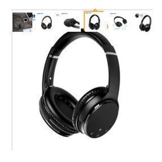 【動作確認OK】アクティブノイズリダクション（ANC）機能付き ヘッドホン Bluetooth ヘッドフォン ANCノイズキャンセル ワイヤレス オーバーイヤー ヘッドセット 消音  密閉型 折りたたみ式 Amazon限定ブランド NC25 ブラック の画像