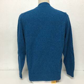 ⭕⭕⭕HY4/64 13AW Mr.GENTLEMAN フェイクレイヤード アンサンブル カーディガン メンズ XL サイズ ブルー ウール トップス 極美品⭕⭕⭕の画像