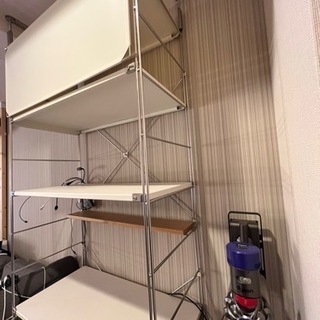 無印 ステンレスユニットシェルフ一式の画像