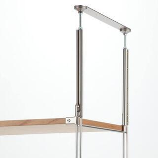 【新品】無印ステンレスユニットシェルフ用つっぱりパーツ大の画像