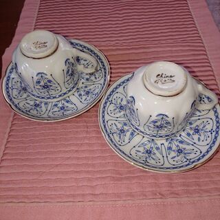 昭和レトロ カップ&ソーサー三組の画像