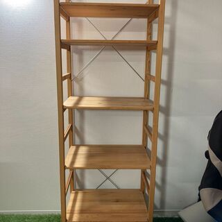 ★中古品 無印良品 MUJI パイン材ユニットシェルフ 棚板5枚...