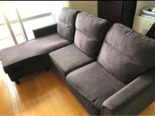 21スタイル　L字ソファー　3人掛け　カウチソファ