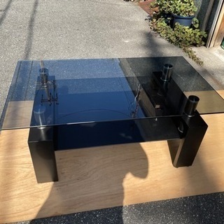 早い者勝ち‼️決算セール‼️ ガラステーブル 黒