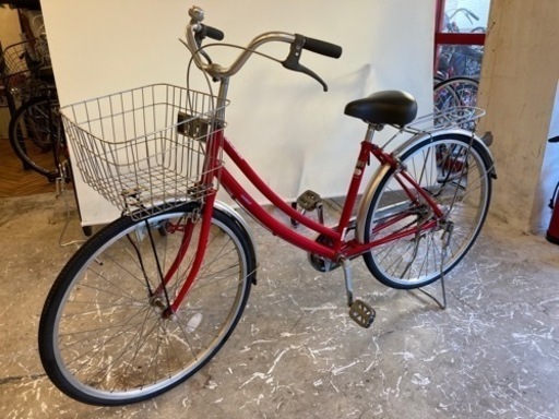 【ブリヂストン】自転車　レッド