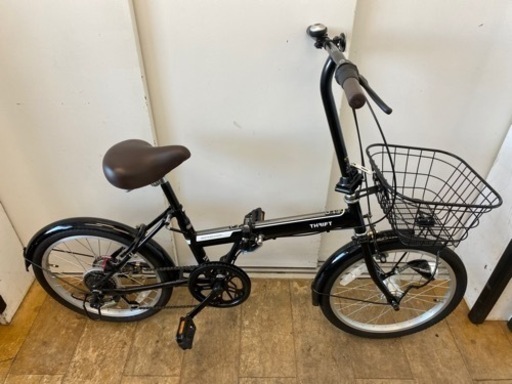 N049★２０インチ折りたたみ自転車★防犯登録料込