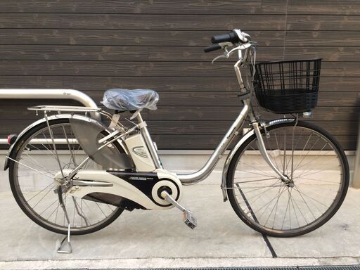地域限定送料無料　パナソニック　ビビ　EX　新基準　子供乗せ　8AH　シルバー　ナチュラ　アシスタ　神戸市　電動自転車