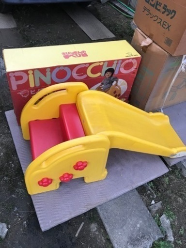 【売り切れました】キッズすべり台　ピノチオのファミリートイ　キリンさんのすべり台　室内遊び