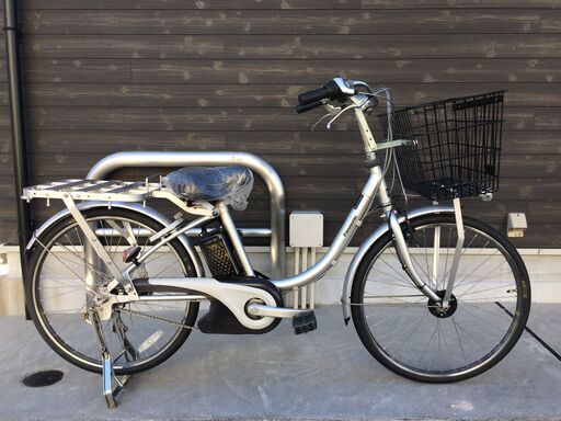 地域限定送料無料　パナソニック　パートナー　U　業務用　16AH　24インチ　シルバー　ビジネスビビ　神戸市　電動自転車