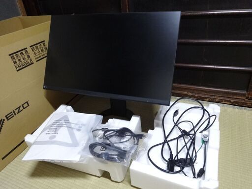 引き取り限定　EIZO 27.0型フレームレスモニターFlexScan EV2760-BK(2560×1440/アンチグレアIPS/疲れ目軽減/ブラック/5