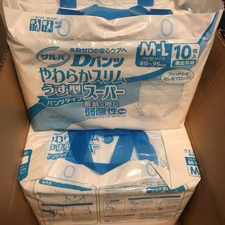 介護用おむつ　白十字サルバDパンツ　M-L30枚