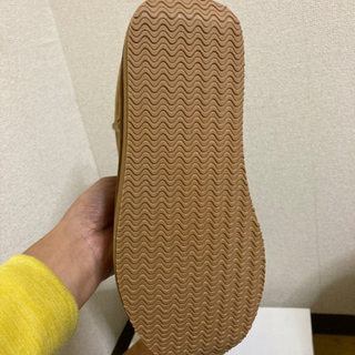 【未使用】フェイクムートンブーツ　サイズLの画像