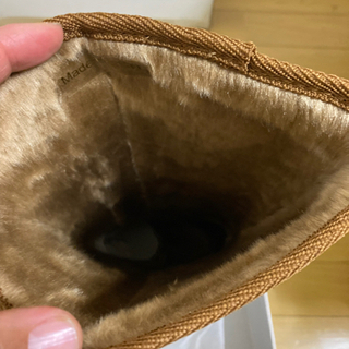 【未使用】フェイクムートンブーツ　サイズLの画像