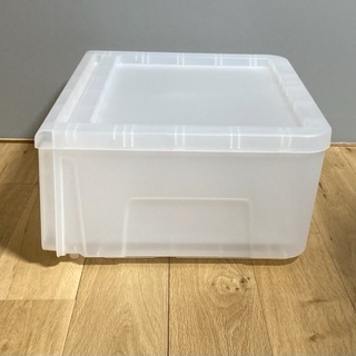 衣類収納ケース／半透明／積み重ね可能／プロフィックス カバゾコ 45 クリアの画像