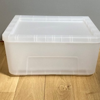 衣類収納ケース／半透明／積み重ね可能／プロフィックス カバゾコ 45 クリアの画像