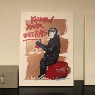 バンクシーアートパネル