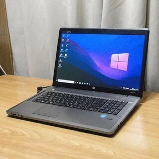 ご購入頂きました 超美品 高性能・高品質ノートPC 大画面17.3インチ HP ProBook 4740S  Core i5 メモリー8GB SSD 240GB（新品）Win10 pro Office 2019 pro 搭載 DVDドライブ WiFi Bluetooth Webカメラ 指紋認証センサー 搭載の画像