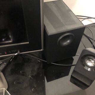 【無料】37型テレビ　シャープ　アクオス　LC-37GX2W　外付けスピーカー付きの画像