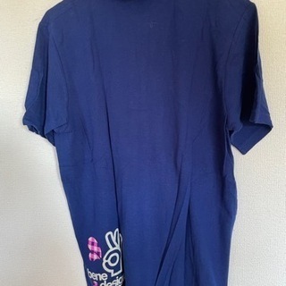 men'sポロシャツ（スパッツィオ）青（L）の画像