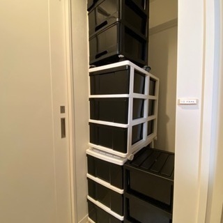 無料です。押入れ収納 衣装ケース 引き出し プラスチック　3段