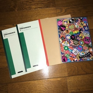 メモ帳&ノート各種、下敷き1枚の画像