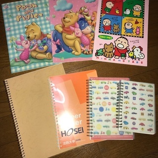 メモ帳&ノート各種、下敷き1枚の画像