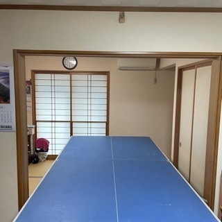 卓球台　国際規格サイズ　セパレートタイプ　移動キャスター付き