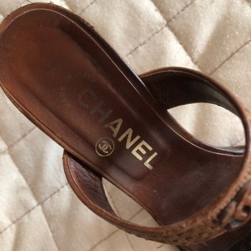 シャネルココマーク付きサンダル　36インチ(23センチ) シャネルココマーク付きサンダル 36インチ(23センチ)