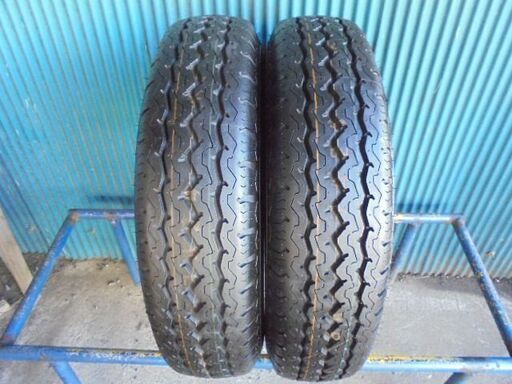 ダンロップ SP LT5 205/85R16 117/115L LT　2本 10分溝　2021年製　ポチ付き　新車外し　程度極上！