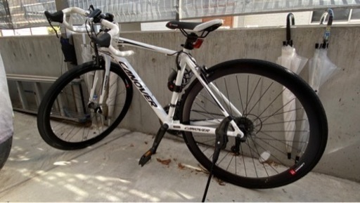 【ほぼ未使用】カノーバー　ロードバイク　21段変速　ホワイト