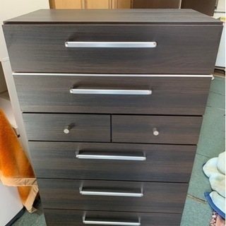 リサイクルサービス八光 田上店 配達・設置OK】ダークブラウン 6段