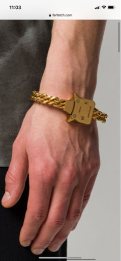 alyx アリクス　ゴールドブレスレット