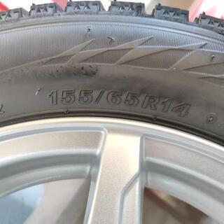 155/65R14 VRX2 21年製造 アルミセット ナット付き 処分セット！の画像