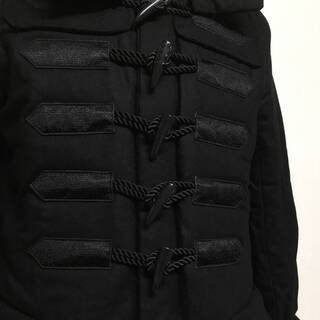 ⭕⭕⭕HY4/13 希少 Enhance Element フラノ ナポレオン ダッフルコート Ｌ/黒 ジャケット メンズ L アウター ブラック デザイン⭕⭕⭕の画像