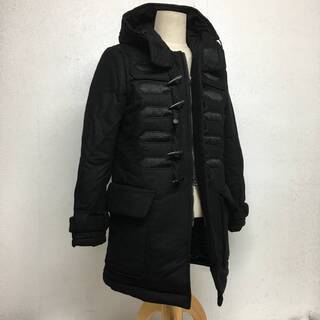 ⭕⭕⭕HY4/13 希少 Enhance Element フラノ ナポレオン ダッフルコート Ｌ/黒 ジャケット メンズ L アウター ブラック デザイン⭕⭕⭕の画像