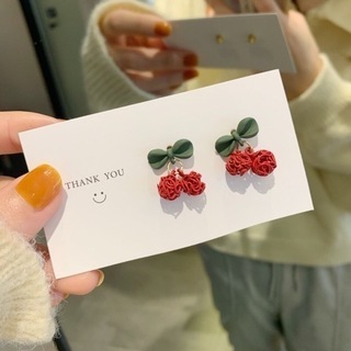 桜桃　チェリー　かわいい　ピアス　no 4-1