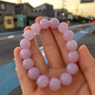 本翡翠ブレスレット ラベンダー ミャンマー産 完美品