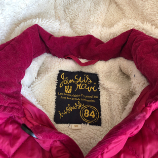 女児　アウター　ふわふわ　HusHush コート　ピンクの画像