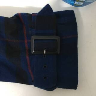 ⭕⭕⭕HY3/73 12AW PHENOMENON フェノメノン チェック柄 ガウン コート アウター ジャケット 薄手 メンズ L 40 ブルー⭕⭕⭕の画像