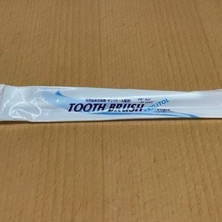 新品未使用 各個別包装 歯磨き液付き使い捨て歯ブラシ40本の画像