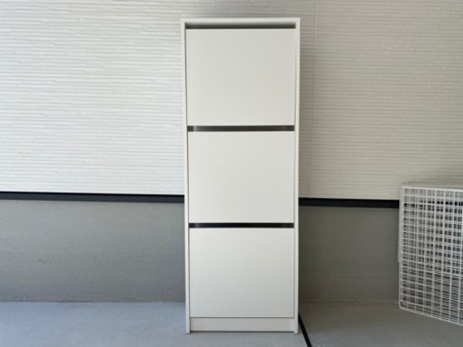 交渉中⚠️IKEA  BISSA  靴箱　シューズボックス　ホワイト
