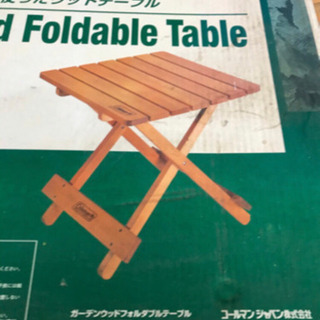 未使用品です。　コールマン　モミ木　フォルダブル　テーブルの画像