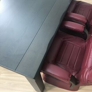 【新品】☆ガス圧チェアー付き　テーブルこたつ5点セット☆