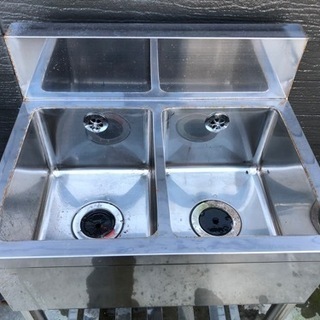 ★ステンレス 2口 手洗い★の画像