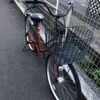 自転車 26インチ 茶 オートライト  中古品※現状販売品となりますの画像